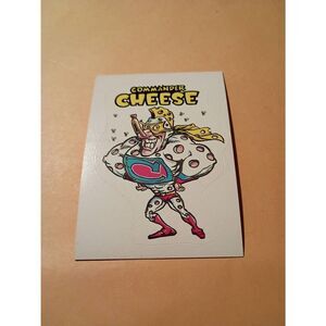 1983 General Mills Zero Hero Trading Card Sticker Vintage #54 Commander Cheese